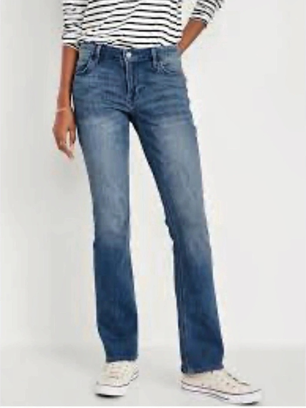 Old Navy WOW Boot-Cut Women's Boot-Cut Jeans Blue Waist 16 Like New